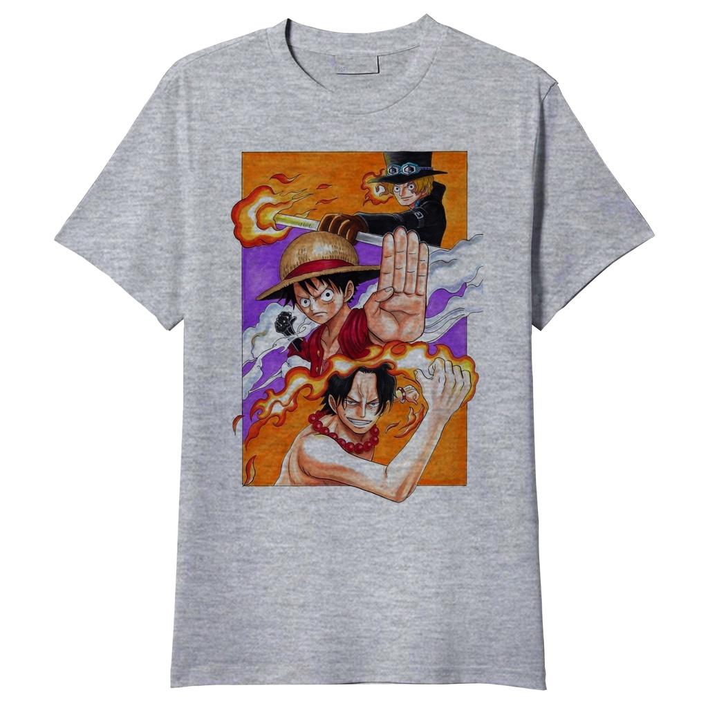

Harajuku Luffy Ace ONE PIECE Men Women Retro Anime Summer T-Shirt Short Sleeve Oversized Casual Loose Fitness Comfortable Y2k 4XL