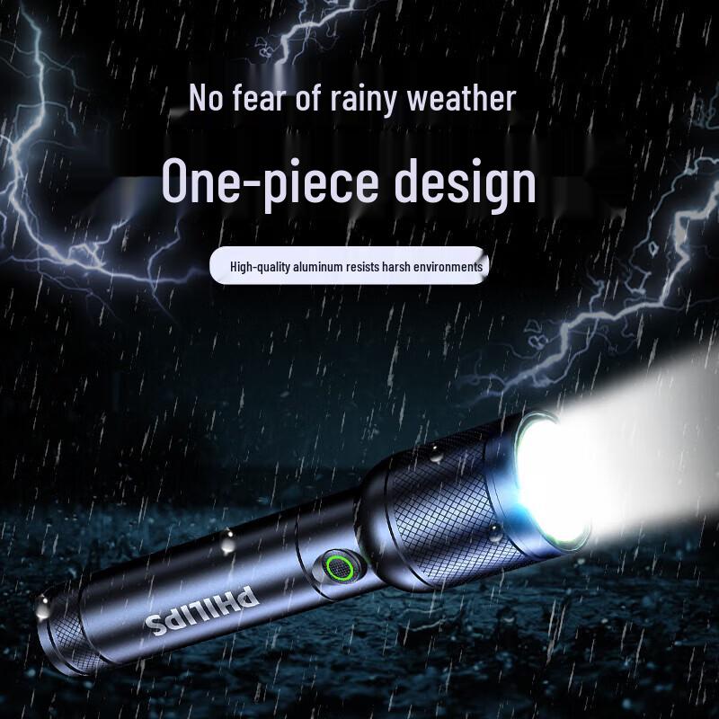 Philips SFL6168 High-Power Rechargeable LED Flashlight