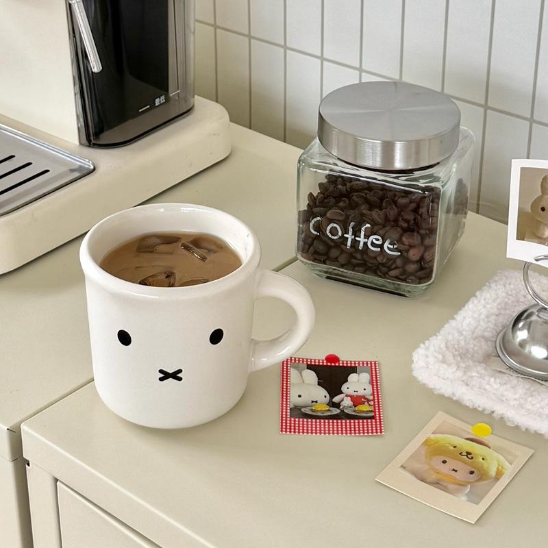 Niedlicher Hase Keramiktasse Wasserbecher Ins Stil Kaffeetasse Hochwertig Aussehende Haushaltstasse Frühstückstasse Cartoon Milchtasse