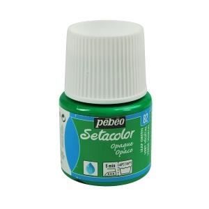 Peinture tissu - PéBéo - Sétacolor opaque - Vert végétal - 45 ml - Acrylique