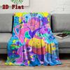 Smiling friends 2D Flat Pattern Flannel Blanket High quality All Seasons Warmth and Comfort Perfect for Christmas Gifts.NMT0928153