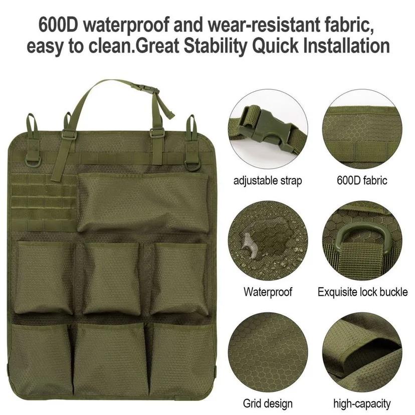 Universal Car Organizer Auto Storage Car Seat Back Hanging Bag Oxford Cloth Camouflage Car Backseat Organizer