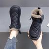 Snow boots women's new winter velvet thickened boots fashionable versatile fur integrated warm cotton shoes