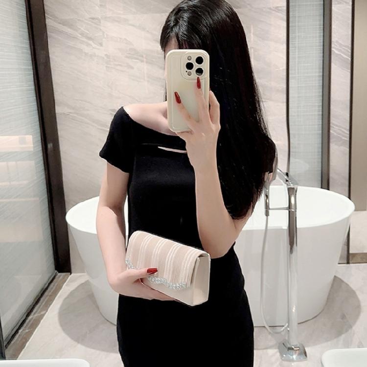 Women Girl Formal Evening Bag with Chain Banquet Purse Female Handbag Clutches