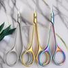 Russian Style Cuticle Nippers and Eyebrow Trimmers - Stainless Steel Beauty Scissors with Pointed Tips.
