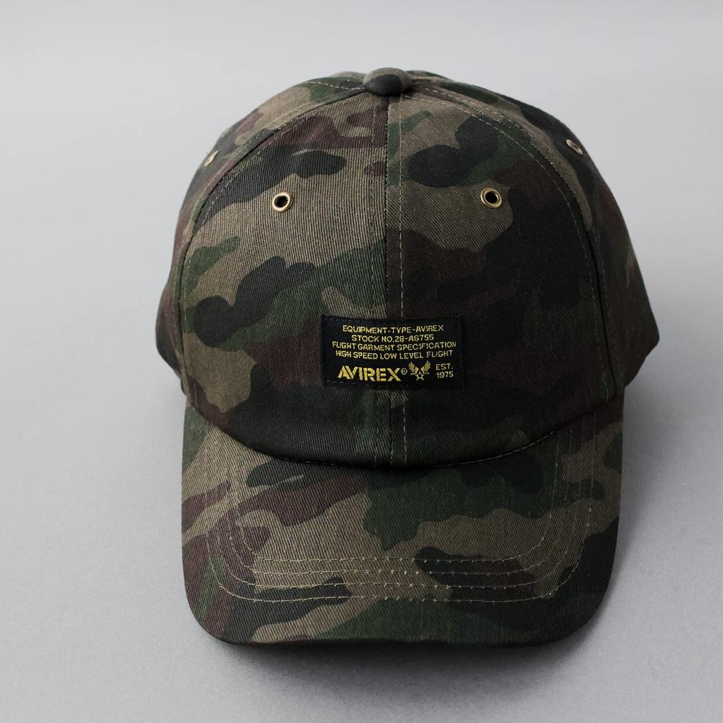 AVIREX Militär-Tag Baseball Camouflage 6-Panel Kappe, Herren Low-Profile