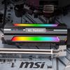 5V-3Pin ARGB AURA Sync Computer 2280 SSD M2 Radiator Aluminum PC RGB M.2 Nvme Cooler Heatsink Solid State Drive Heat Sink Cooler