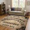 Tappeto Antiscivolo HD Retro Witch Spirit Ouija Board Art Tappeto per Soggiorno Camera da Letto Stanza dei Giochi dei Bambini Divano, Zerbino Decorazione per la Casa