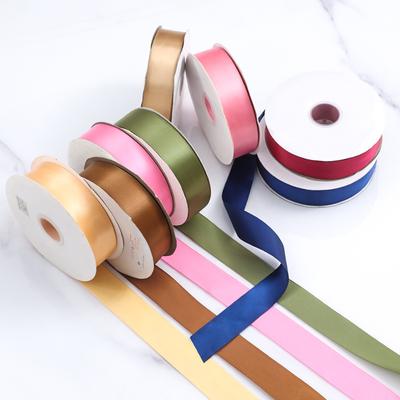 Handmade Decorative Romantic and Cozy 4cm Ribbon Colorful Ribbon Tie Cake Gift Box Bow Satin Flower Rose Wide Polyester Ribbon DIY Jewelry Material