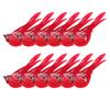12 Pcs Artificial Bird Ornaments Cardinal Figurine Red with Metal Clip Christmas