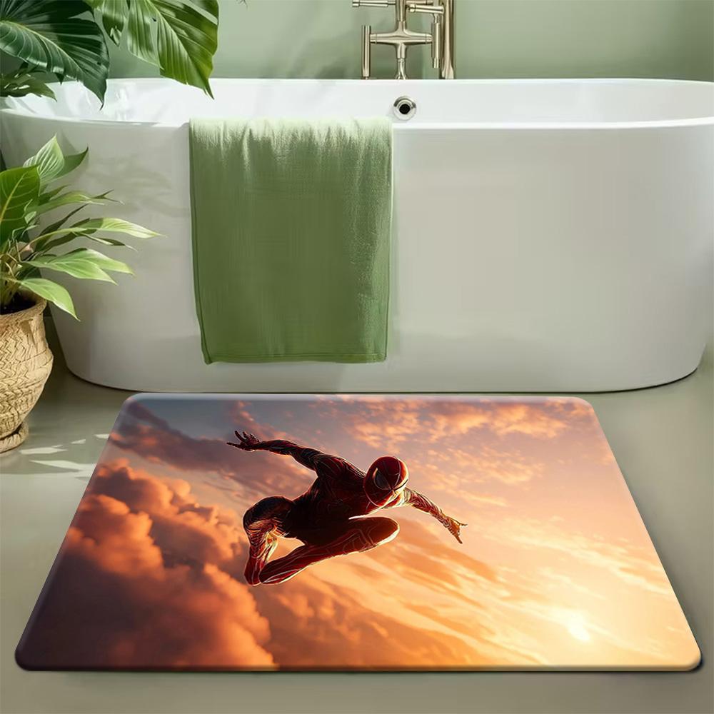 1pc Marvel 2D Flat Printing Hulk Welcome Outdoor Rugs, Living Room Bedroom Carpet, Kitchen Corridor Bathroom Washing Machine W 40x60cm