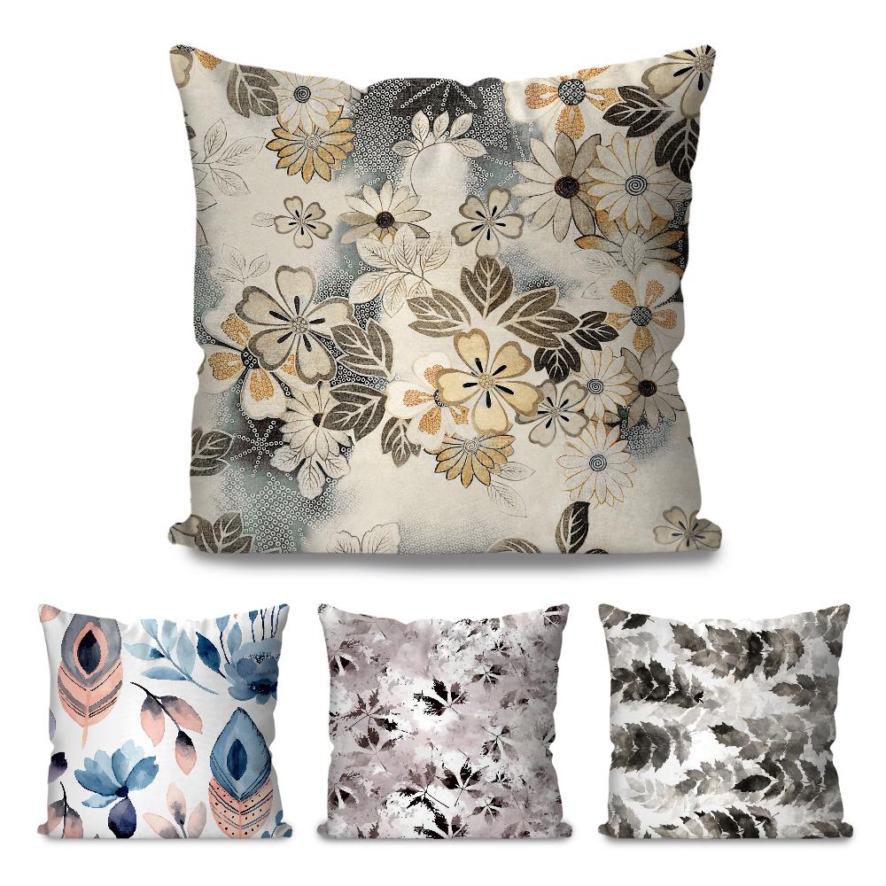 1pc Simple Art Of Patterns And Patterns Pillow Case Square Pillow Bedroom Sofa Leisure ComfortCarLivingRoomHome Decoration 40X40
