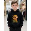 Super Bär Abenteuer Spiel-Stil Gedruckte Kinderjacke - Jungen und Mädchen Lässiger Tägliches Stilvolles Kapuzenpullover