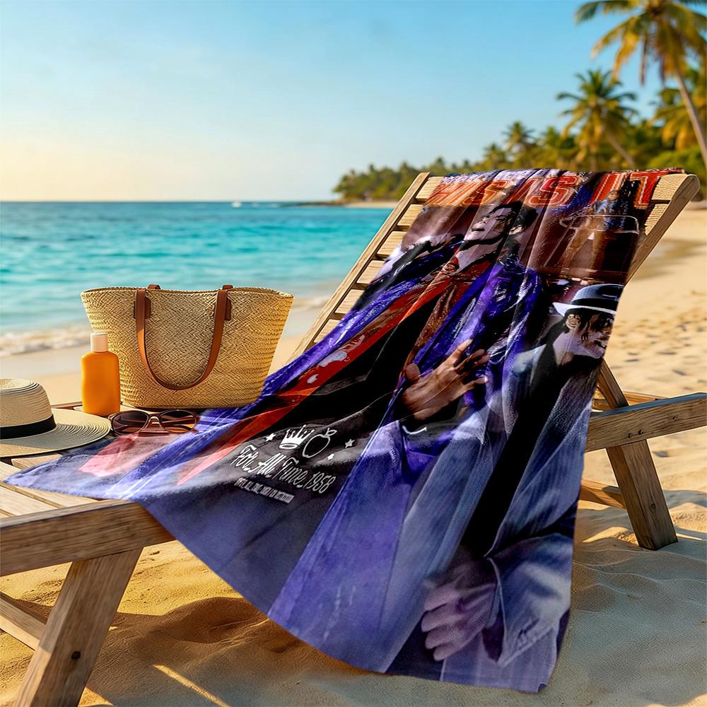Michael Jackson Beach Towel Super Soft Microfiber Quickdry Fabric Comfortable Lightweight