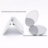 Engravable Stainless Steel Foldable Makeup Mirror - Unbreakable, Portable, Round/Square Design, Compact Size