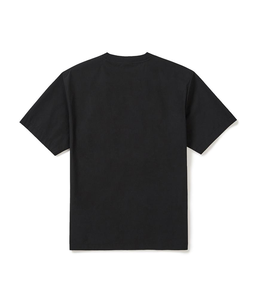 SNOWPEAK APPAREL Cooling Thin Tech Basic Short Sleeve T-Shirt (S25Musts32) Black