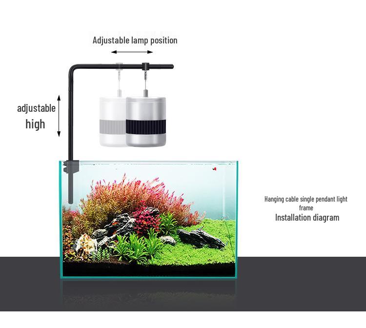 Willcon WeekAqua Single-Arm Pendant Light for Aquatic Plants and Aquariums