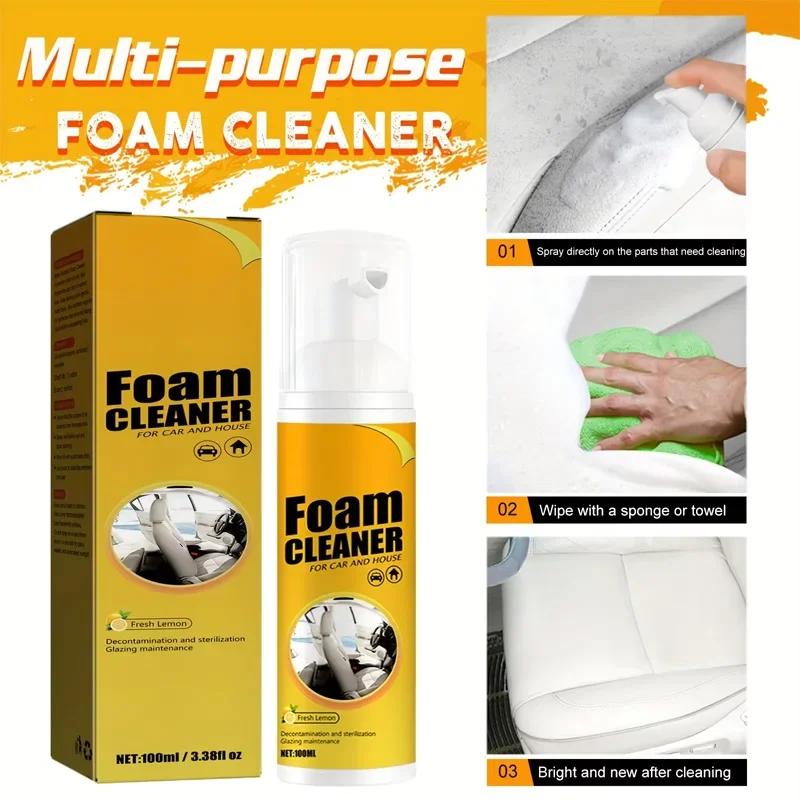 Multi functional foam cleaner supplies Automotive interior powerful decontamination roof leather seat cleaner Accessories