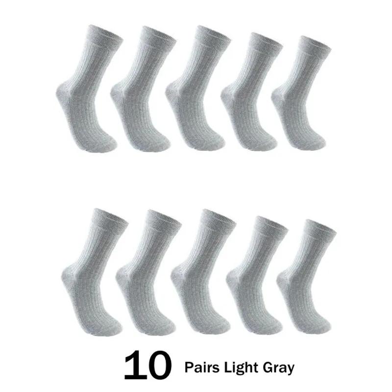 10 párů/sada Pánské ponožky Bavlna Dlouhé Business Vysoce kvalitní tlusté teplé ponožky na podzim Zima Pánské zateplené