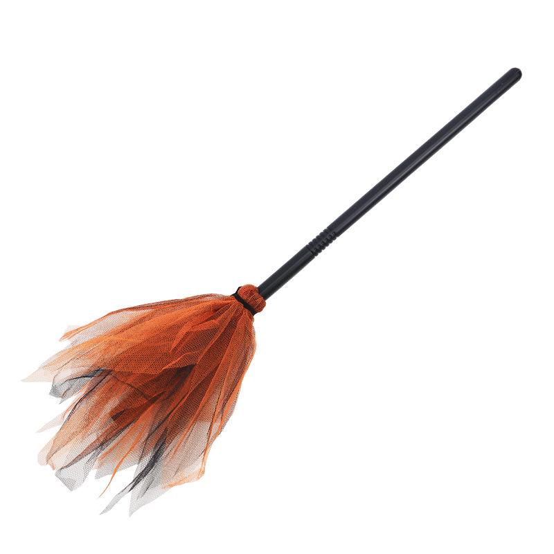 Detachable Witch Broom Halloween Costume Prop for Ghost Festival Party Decor