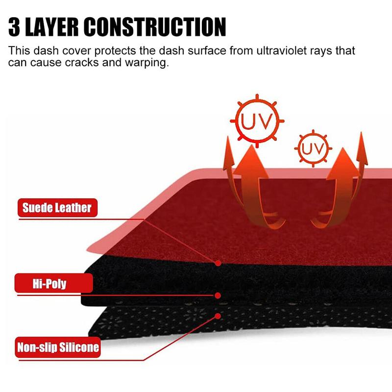 Cubierta de consola central para salpicadero, alfombrilla protectora solar para Ford F-Series F-150 F150 P415 MK12 Lobo 2009 2010 2011 2012 2013 2014