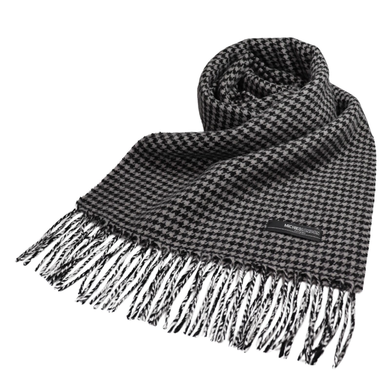 

Шарф MICHIKO LONNDON 100% шерсть шарф узор «гусиная лапка» создан для дополнения пиджаков идеально для подарков