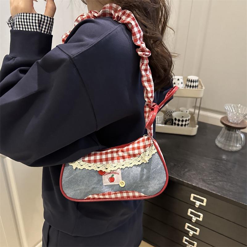 New fashion casual handbag versatile commuter tote bag large capacity student class shoulder armpit bag