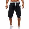 Men's Athletic Shorts Slim Fit Color Block Gym Jogging 5 Inch Running Workout Casual Shorts Black