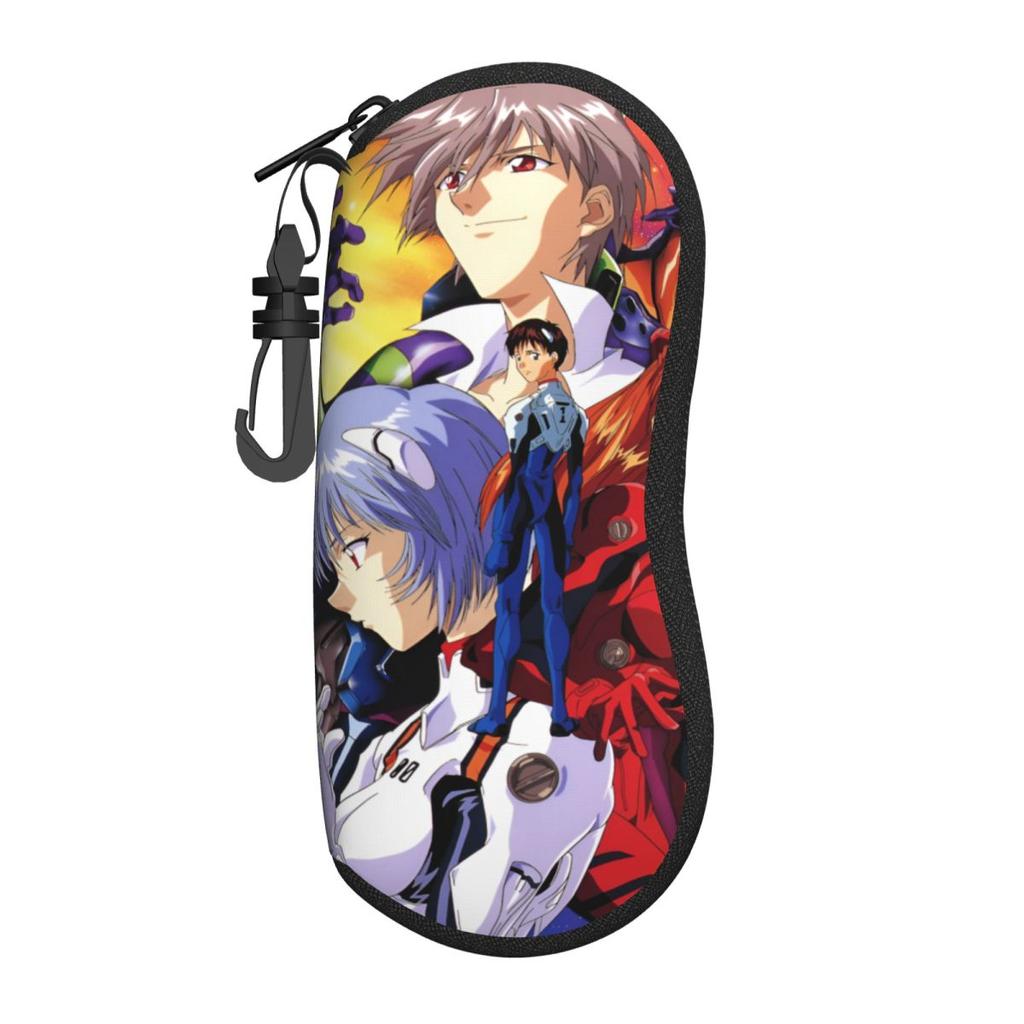 Custom Comics E-Evangeliones Animes Shell Glasses Case Unisex Fashion Classical Eyeglasses Case Sunglasses Protector Box