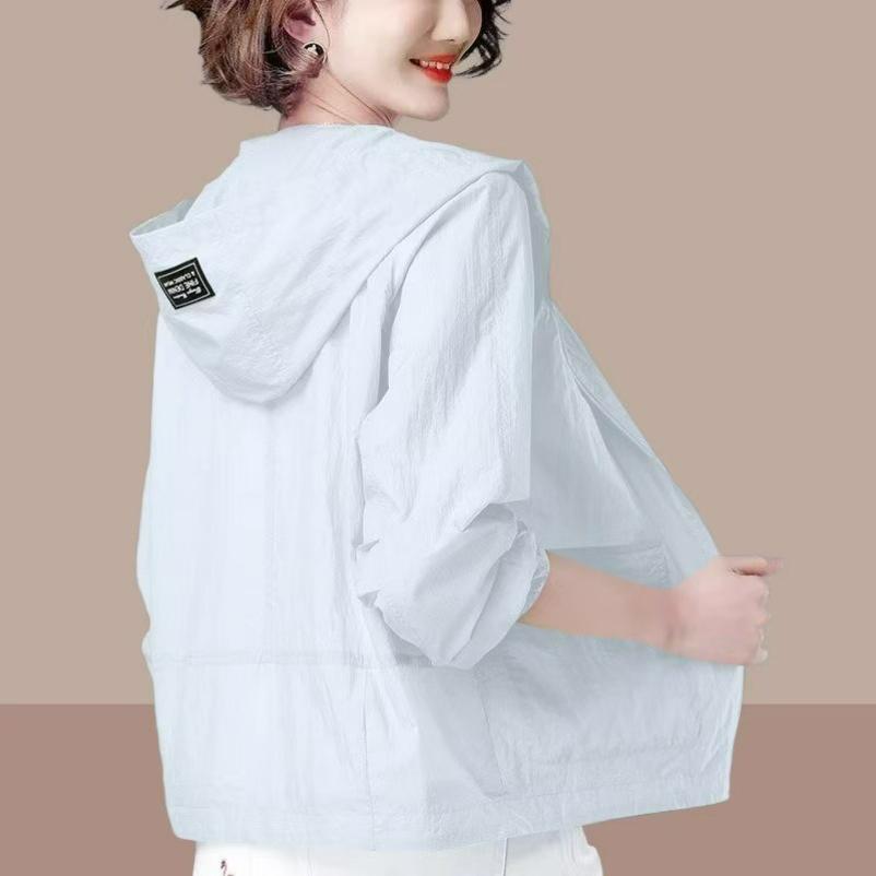 Zonnebeschermende Kleding Dames Grote Maat Anti-ultraviolet Zomer Dunne Moederjas Alles-passend Losse Zonnebeschermende Kleding