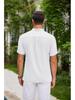 2024 Men's Retro Cotton Linen Striped Henley Casual Shirt
