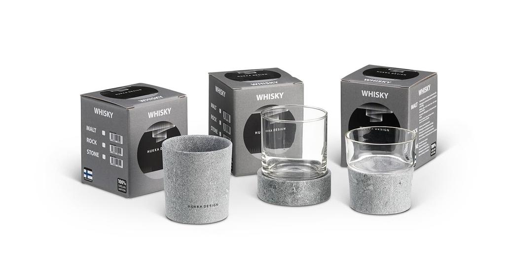 HUKKA DESIGN Coaster and Glass Set