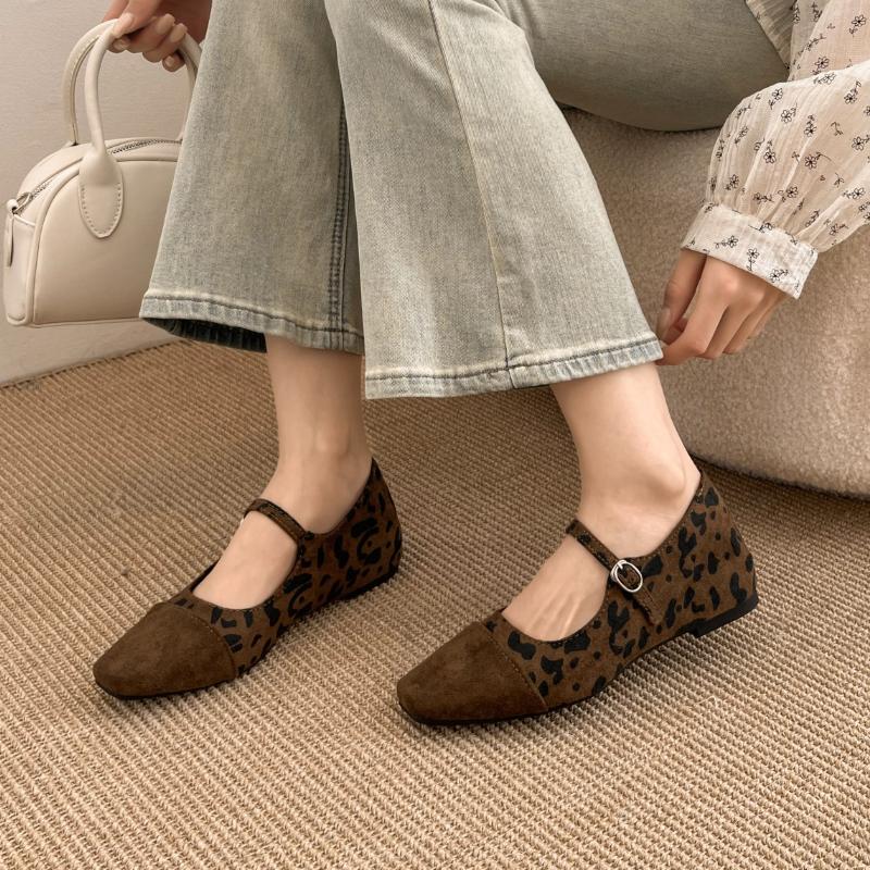 Módní Elegantní Mary Janes Ploché Boty Dámské Pásek na Přezku Nízké Ležérní Balerínky Dámské Jaro Podzim Plátěné Mokasíny 2025