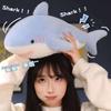 70cm Cute Shark Plush Toy - Blue Great White Shark - Soft Throw Pillow - Gift Doll - Child's Birthday Celebration Gift
