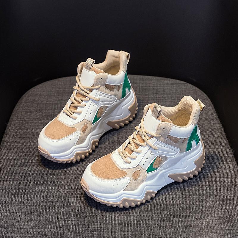 

Полностью кожаные корейские женские ботинки осень-зима плюс бархатная толстая подошва внутренняя часть для увеличения высоты повседневные зимние ботинки Zapatos De Mujer 34