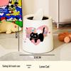 Cute Cartoon Swing Lid Waste Bin
