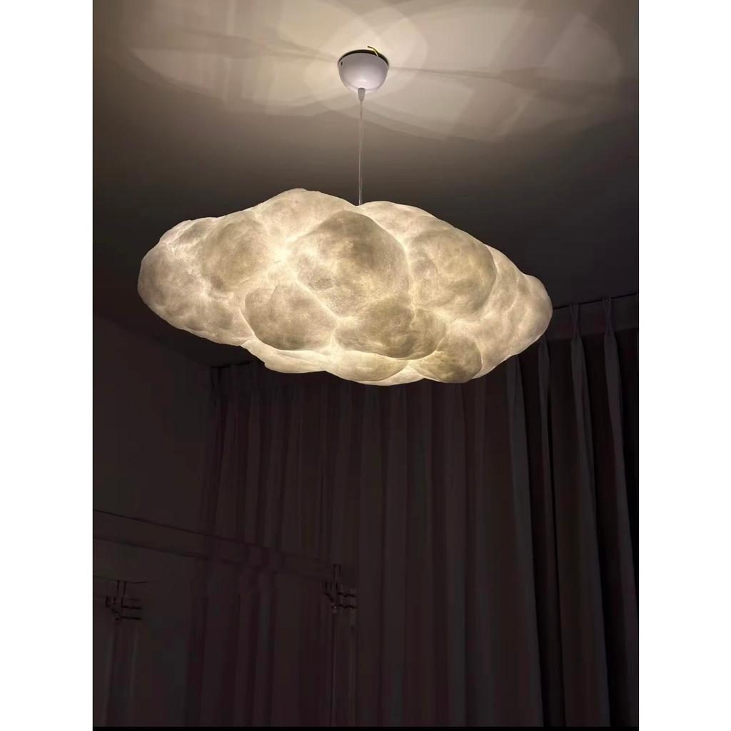 JOYBLISS Cloud Chandelier Restaurant Lamps Modern White Floating Cloud Pendant Light Dining Room Hanging Lamp Kitchen Island Decor Light