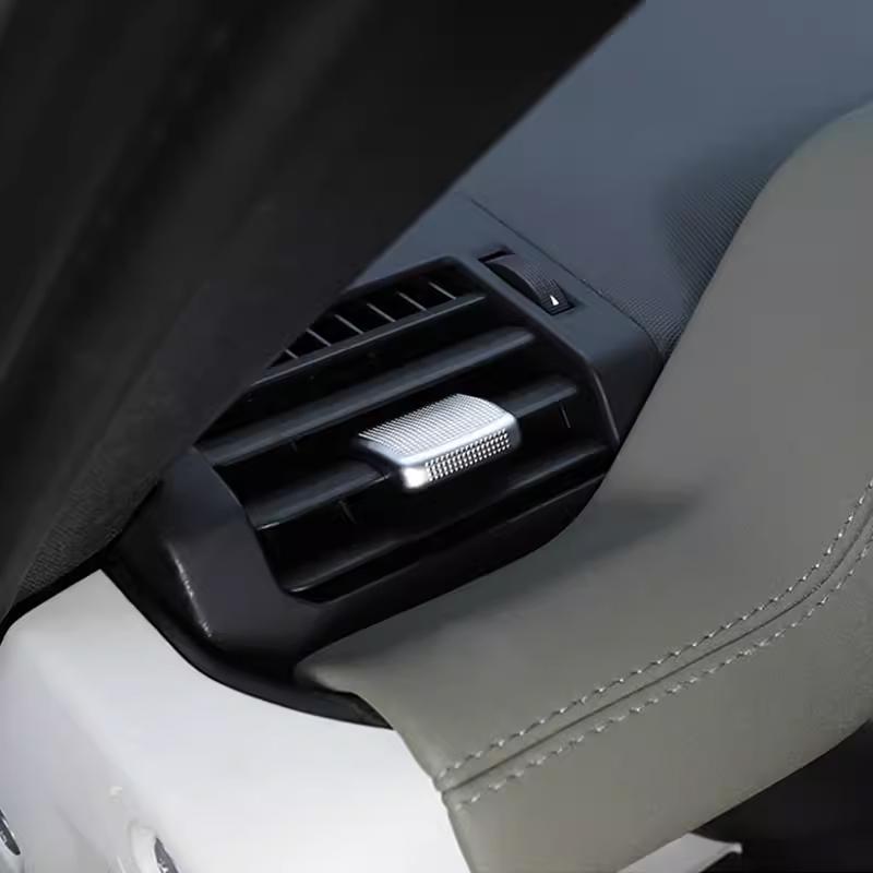 For Land Rover Defender 90 110 2020-2024 ABS Chrome Car Central Control Air Outlet Adjustment Lever Cover Decorative Accessories