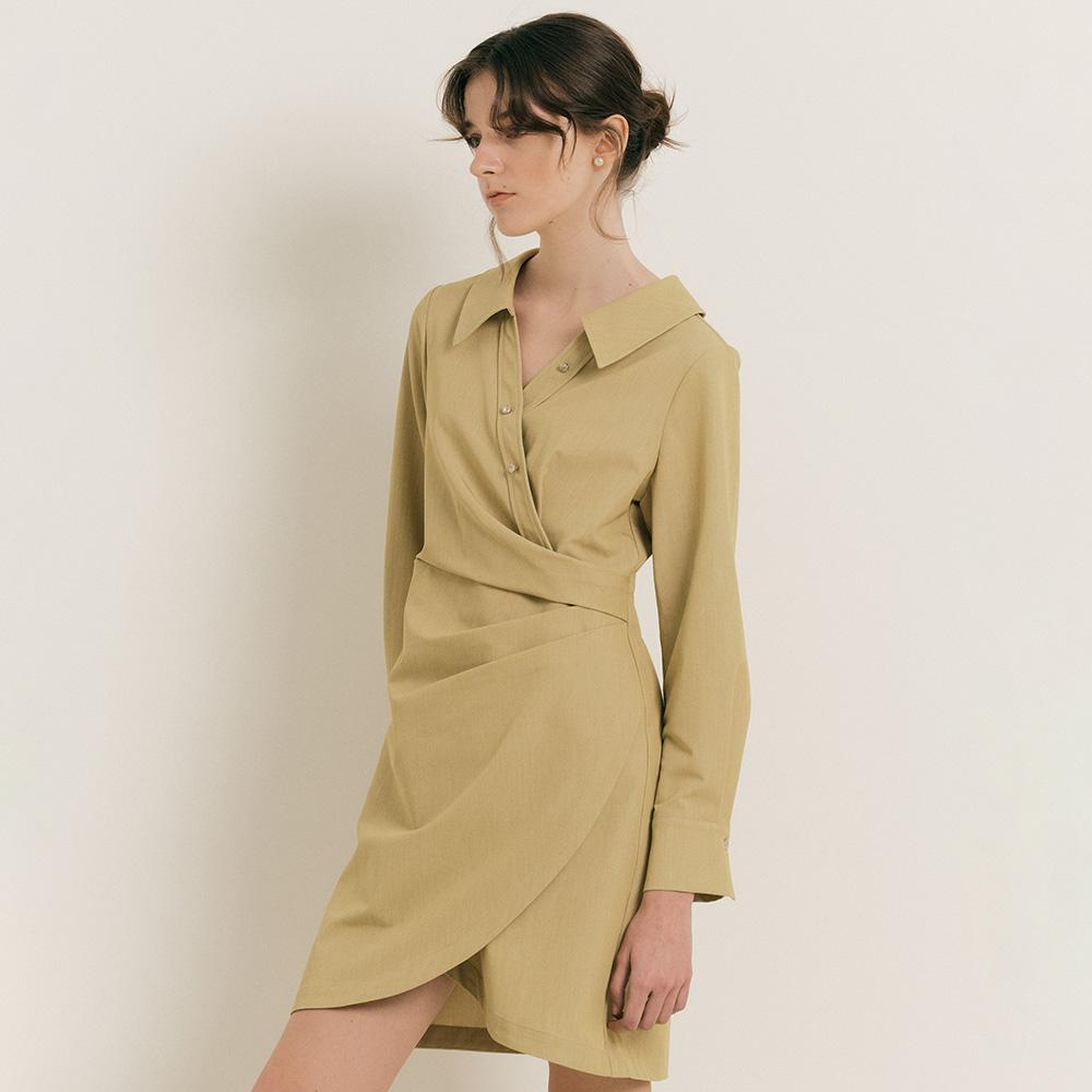 Wednesday Delight Wd_Deconstructed Shirt Dress_Yellow