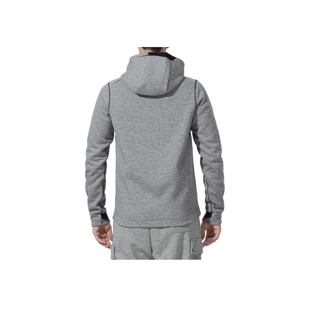 Nike Knit Sport Hooded Logo Jacket Men Outerwear Grey DD1879-010