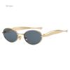 New Sardine Mirror Legs European and American Sunglasses Women's High Fashion Glasses Cross Border Oval Sunglasses Men
