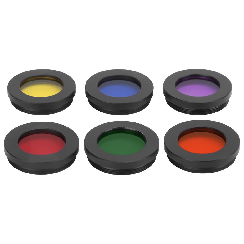6er-Set Astronomische Teleskope Okular 1,25 Zoll Okularlinse Planeten- und Nebelfilter