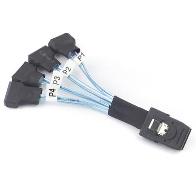 Mini Sas Sff-8087 To 4X Sata Male 3.0 Ssd High Speed Data Transfer Cable 1 To 4