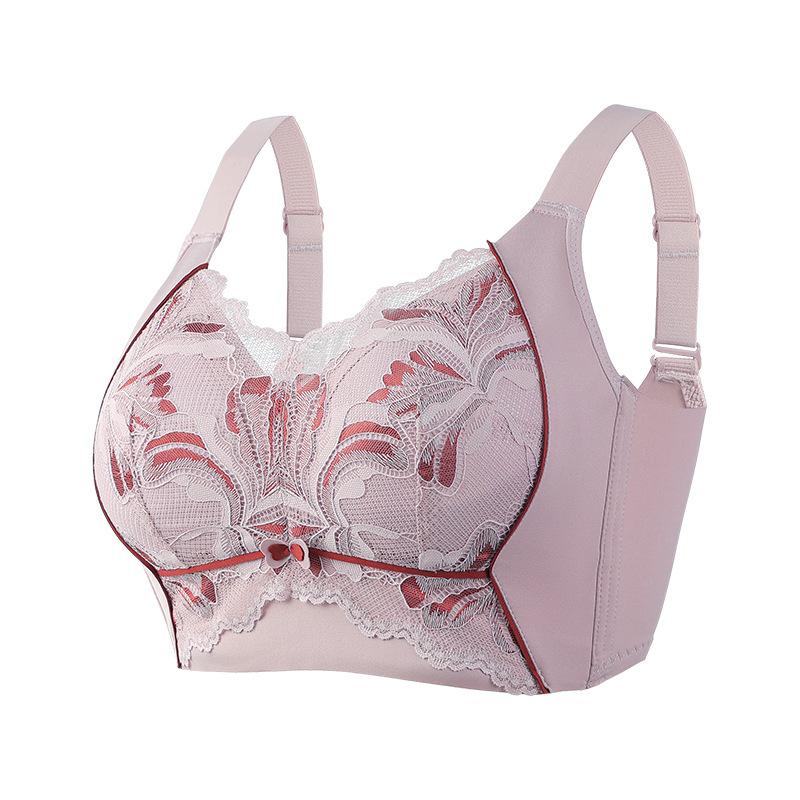 Plus Size Women's Summer Breathable Large Breasts Show Small Retraction Breast Adjustment Underwear
