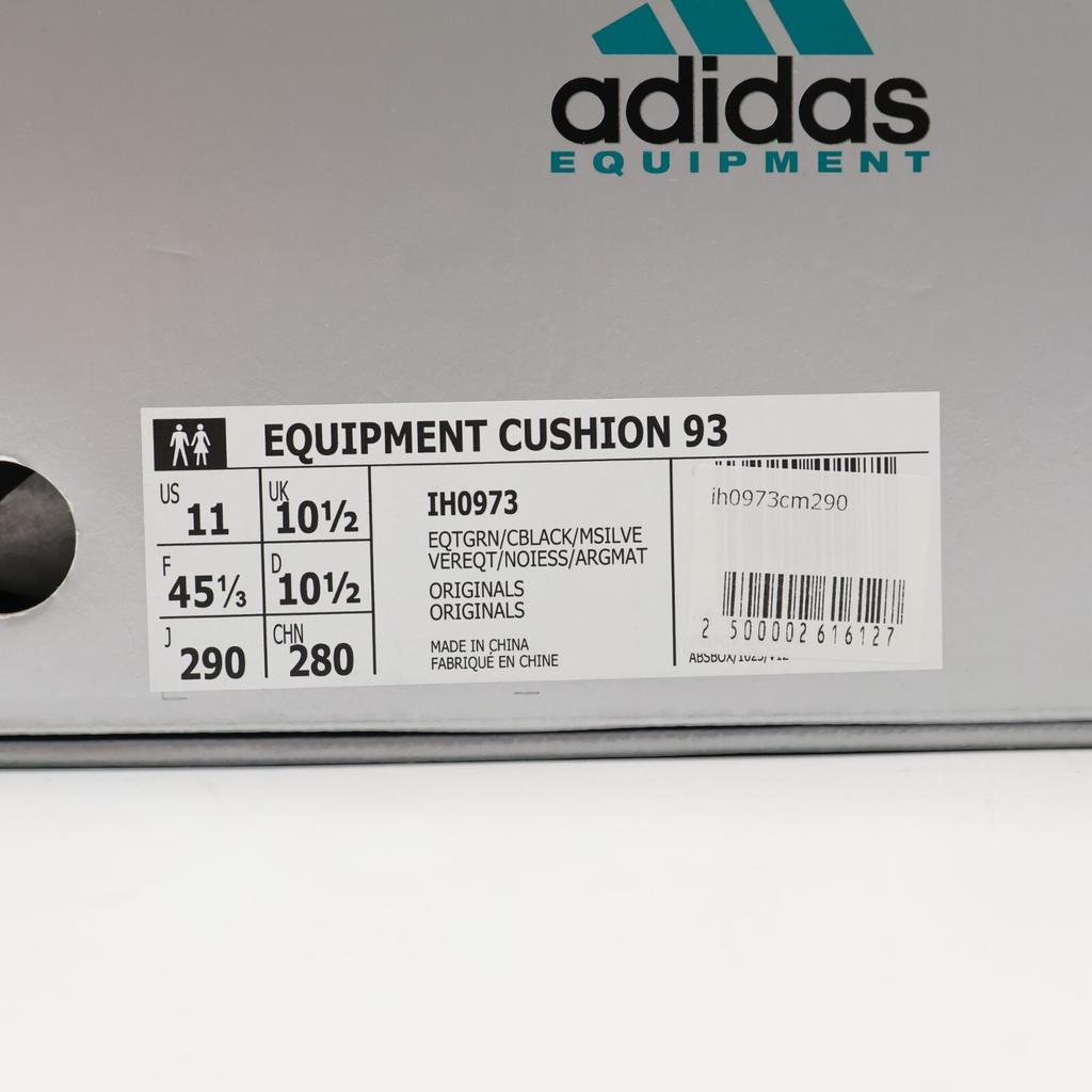 IH0973 adidas Equipment Cushion 93 EQT Grün Core Schwarz Matt Silber (Herren