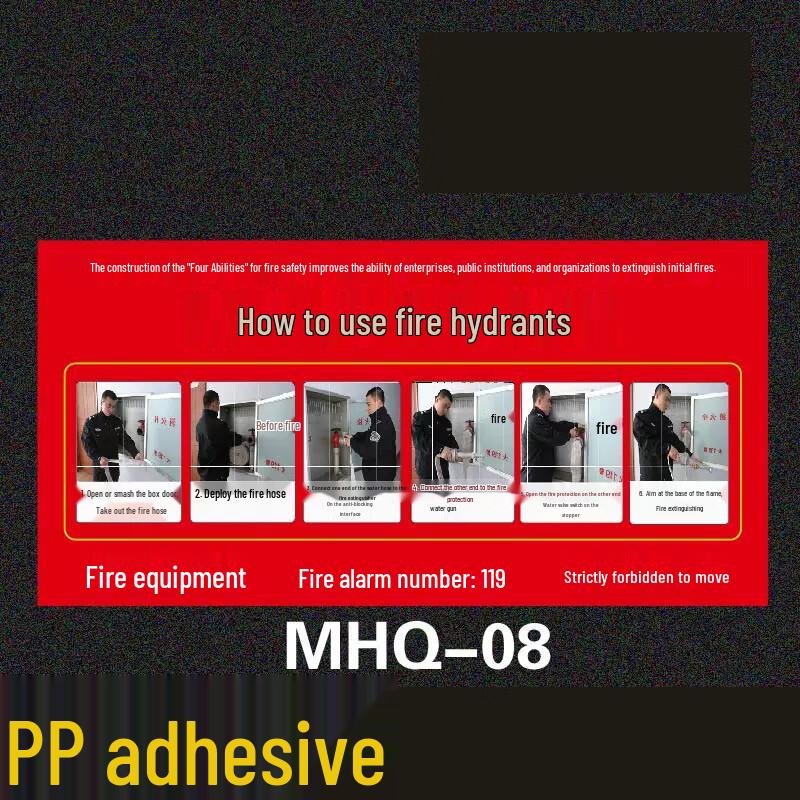 Miao Jiayi Fire Safety Instruction & Identification Labels