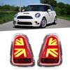 VLAND for JCW Union Jack Full LED Tail Lights Clear Lens Replacement for Cooper R56 R57 2007?2013