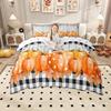 Homewish Hello Fall Duvet Cover Set Autumn Pumpkin Bedding Set Rustic Farmhouse Truck Quilt Cover Set
