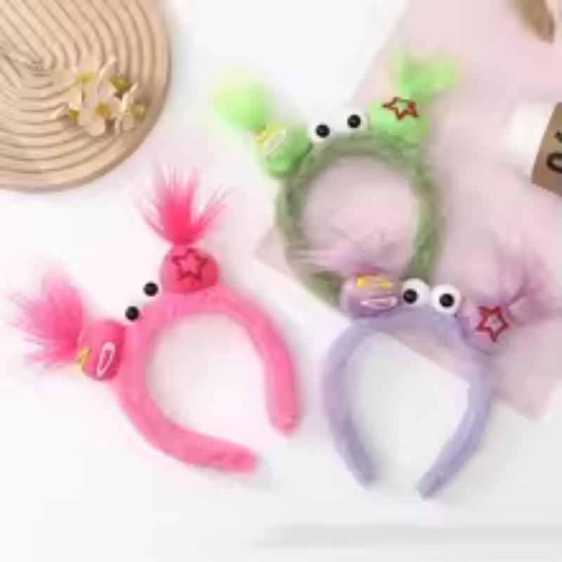 Creative and Quirky Twist Stick Headband Party Cartoon Cute Colorful Headband for Girls To Wash Their Face and Hair Fun