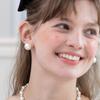 FANTASTIC PLANET Silver 925 Classic Pearl Earrings 8mm, 10mm, 12mm, 14mm, 16mm